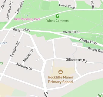 map for Rockliffe Manor Primary School