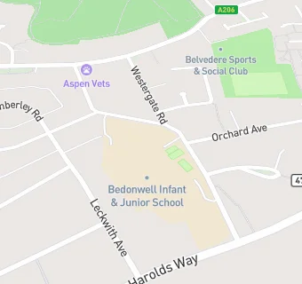 map for Independent Catering At Bedonwell Junior School