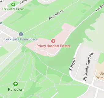 map for Priory Heath House Hospital