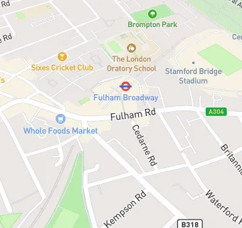 map for YORI Fulham