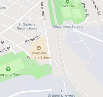 map for Moorland Primary School