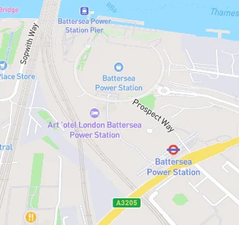 map for Lexington at Battersea Power Station