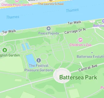 map for Thrive Battersea Herbs