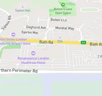 map for Renaissance London Heathrow Hotel