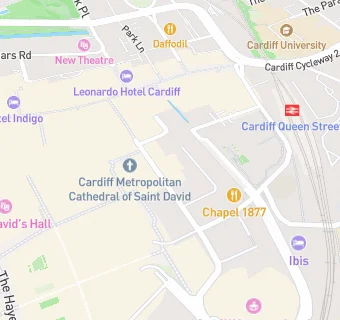 map for Eagle Bar Cardiff