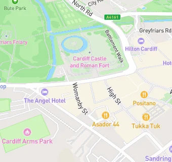 map for Revolution Cardiff