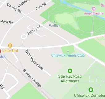 map for Chiswick Tennis Club Ltd