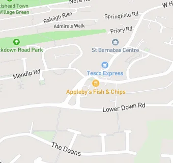 map for Appleby's Fish And Chip Shop