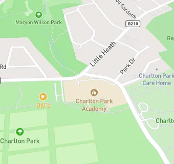 map for Charlton Park School