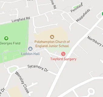 map for Twyford Surgery