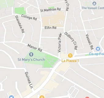 map for St Mary's Residential Care Home