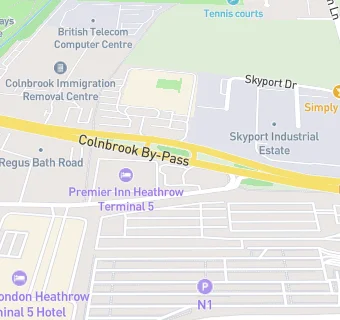 map for T5 Premier Inn