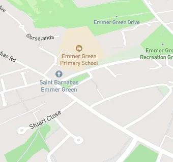 map for Emmer Green Kindergarten