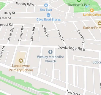 map for Wesley Methodist Church