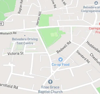 map for Belvedere Medical Centre 