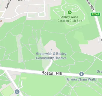 map for Bexley and Greenwich Community Hospice