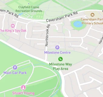 map for Older Generation Lunch Club at Caversham Park Village Social Club