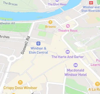 map for Windsor Souvenirs