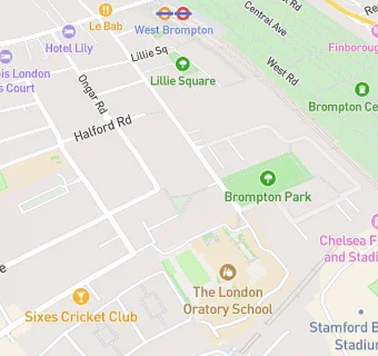 map for Holroyd Howe At London Oratory School