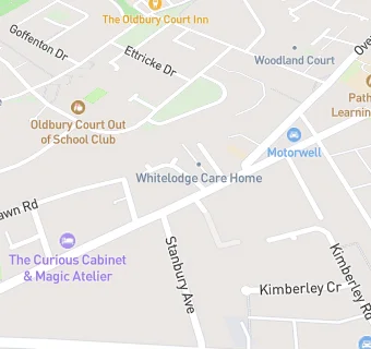 map for Whitelodge Care Home