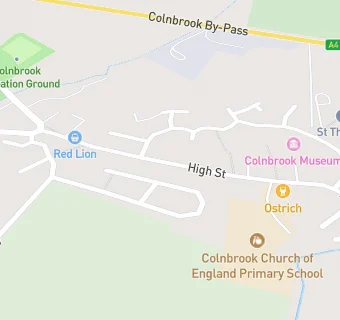 map for Colnbrook C of E Primary School