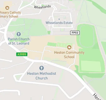 map for Heston Community School