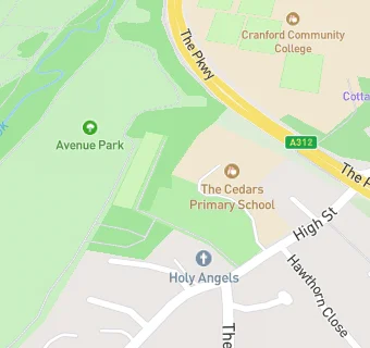 map for The Cedars Primary School