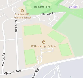 map for Willows High School