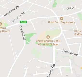 map for Christ Church, Church of England Junior School, Downend