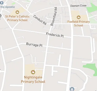 map for Burrage Pharmacy