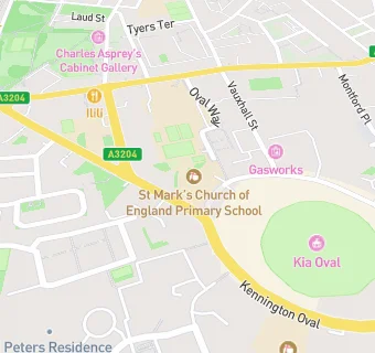 map for St Mark's Church of England Primary School