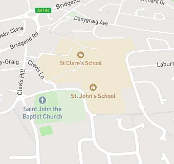 map for St John's School