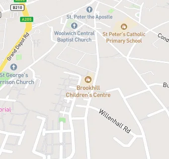 map for Brookhill Children's and Community Centre