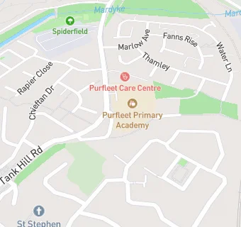 map for Purfleet Primary Academy