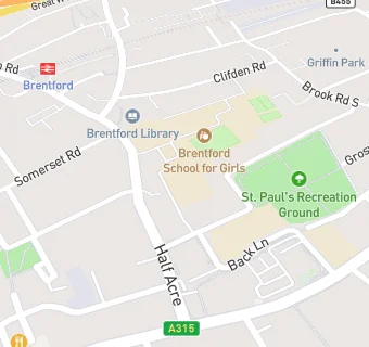 map for Brentford School for Girls