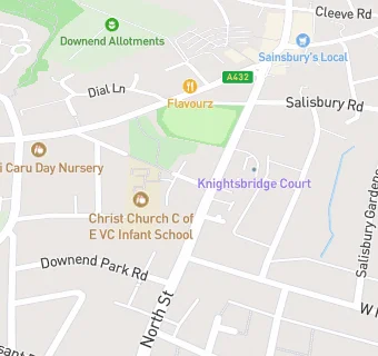 map for Christ Church Downend And Parish Hall