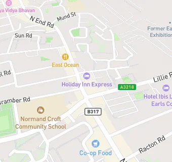 map for Holiday Inn Express - Earl's Court