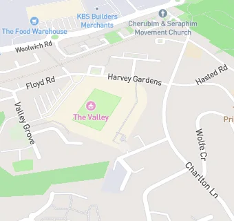 map for FOOD Club - Charlton