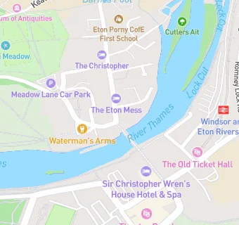 map for Costa Coffee - Eton