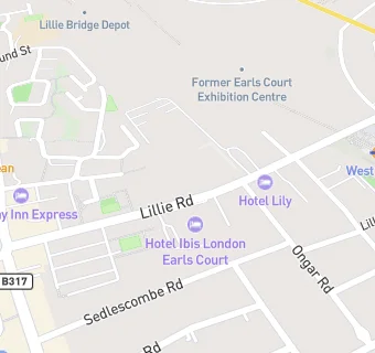 map for North Fulham Surgery