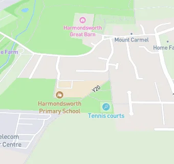 map for Harmondsworth Primary School