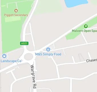 map for BP Twyford Service Station