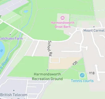 map for Harmondsworth Primary School