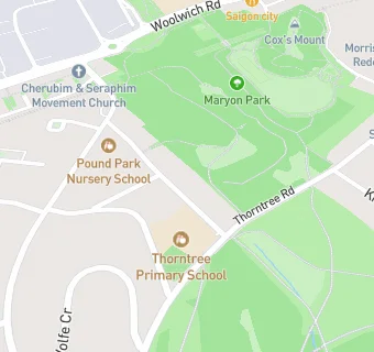 map for Thorntree School Breakfast Club