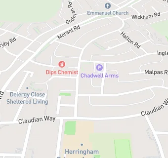 map for The Chadwell Arms