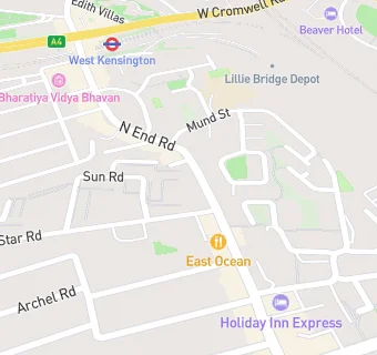 map for North End Medical Centre