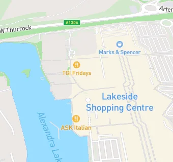 map for The Hall Lakeside