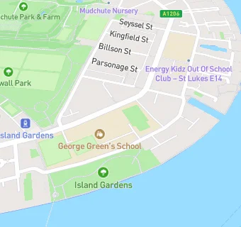 map for George Green's Secondary School Kitchen