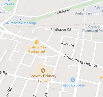 map for Plumstead Kebabish