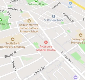 map for Aylesbury Medical Centre (Nexus Health Group)